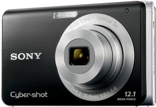 Sony Cybershot DSC-W190 12.1MP Digital Camera with 3x Super Steady Shot Stabilized Zoom and 2.7 inch LCD (Black)