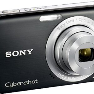 Sony Cybershot DSC-W190 12.1MP Digital Camera with 3x Super Steady Shot Stabilized Zoom and 2.7 inch LCD (Black)