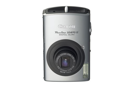 Canon PowerShot SD870IS 8MP Digital Camera with 3.8x Wide Angle Optical Image Stabilized Zoom (Black)