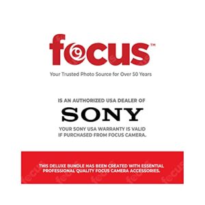 Sony Alpha a7 III Full Frame Mirrorless Camera with 28-70mm Lens Bundle with Deluxe Software Suite, Video Microphone Mic, Card, Battery (2-Pack) and Dual Charger, Accessory Kit, and Tripod (7 Items)