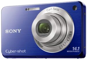 sony cyber-shot dsc-w560 14.1 mp digital still camera with carl zeiss vario-tessar 4x wide-angle optical zoom lens and 3.0-inch lcd (blue)
