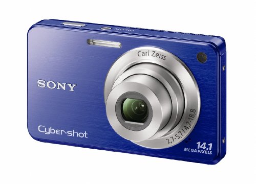 Sony Cyber-Shot DSC-W560 14.1 MP Digital Still Camera with Carl Zeiss Vario-Tessar 4x Wide-Angle Optical Zoom Lens and 3.0-inch LCD (Blue)