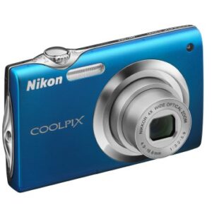 Nikon Coolpix S3000 12 MP Digital Camera with 4x Optical Vibration Reduction (VR) Zoom and 2.7-Inch LCD (Blue) (OLD MODEL)