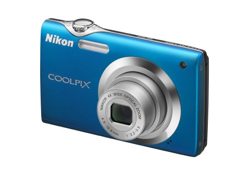 Nikon Coolpix S3000 12 MP Digital Camera with 4x Optical Vibration Reduction (VR) Zoom and 2.7-Inch LCD (Blue) (OLD MODEL)