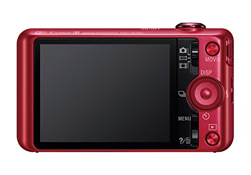 Sony DSC-WX80/R 16 MP Digital Camera with 2.7-Inch LCD (Red)