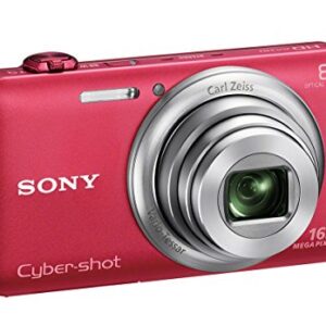 Sony DSC-WX80/R 16 MP Digital Camera with 2.7-Inch LCD (Red)