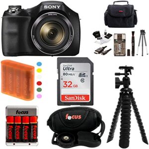 sony cyber-shot h300 digital camera with 32gb sdhc card and accessory bundle