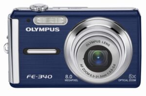 olympus fe-340 8mp digital camera with 5x optical zoom (blue)