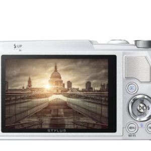 Olympus SH-1 16 MP Digital Camera (White) - International Version (No Warranty)