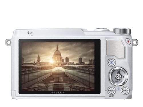 Olympus SH-1 16 MP Digital Camera (White) - International Version (No Warranty)