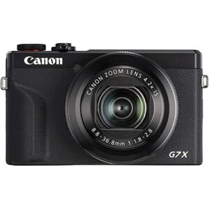 Canon PowerShot G7 X Mark III Digital Camera (Black) (3637C001), 64GB Memory Card, NB13L Battery, Corel Photo Software, Charger, Card Reader, Soft Bag, Flex Tripod + More (International Model)