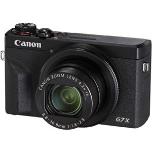 Canon PowerShot G7 X Mark III Digital Camera (Black) (3637C001), 64GB Memory Card, NB13L Battery, Corel Photo Software, Charger, Card Reader, Soft Bag, Flex Tripod + More (International Model)