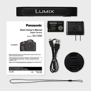 Panasonic Lumix DC-FZ80 Digital Camera with Advanced Accessory and Travel Bundle | DC-FZ80K