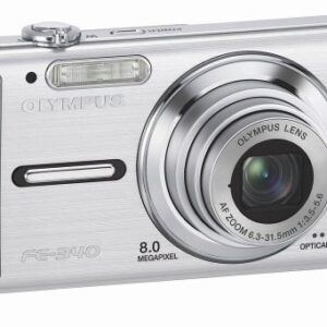 Olympus FE-340 8MP Digital Camera with 5x Optical Zoom (Silver)