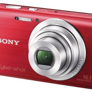 Sony Cyber-shot DSC-W650 16.1 MP Digital Camera with 5x Optical Zoom and 3.0-Inch LCD (Red) (2012 Model)