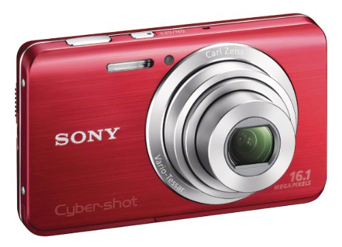 Sony Cyber-shot DSC-W650 16.1 MP Digital Camera with 5x Optical Zoom and 3.0-Inch LCD (Red) (2012 Model)