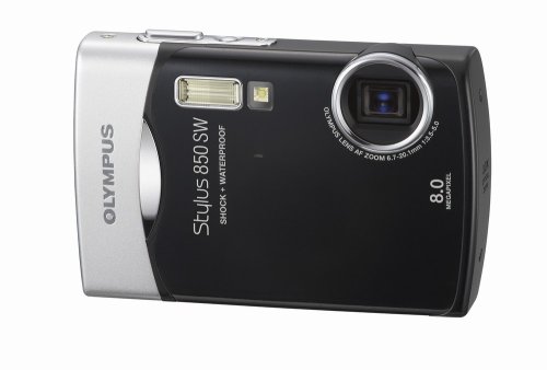 Olympus Stylus 850SW 8MP Digital Camera with 3x Optical Zoom (Black)