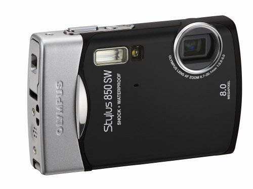 Olympus Stylus 850SW 8MP Digital Camera with 3x Optical Zoom (Black)