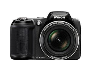 nikon coolpix l810 16.1 mp digital camera with 26x zoom nikkor ed glass lens and 3-inch lcd (black) (old model) (renewed)