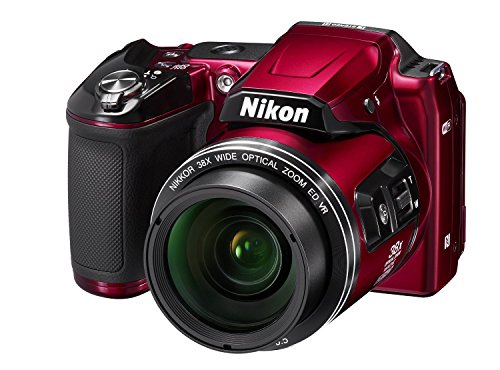 Nikon COOLPIX L840 Digital Camera with 38x Optical Zoom and Built-in Wi-Fi (Red) (Renewed)