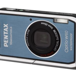 Pentax Optio W60 Waterproof 10MP Digital Camera with 5x Wide Angle Optical Zoom (Ocean Blue)