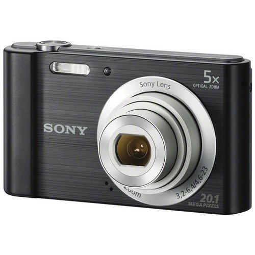 Sony Cyber-Shot DSC-W800 Digital Camera (Black) + Deal-Expo Essential Accessories Bundle