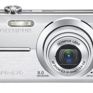 Olympus FE370 8MP Digital Camera with 5x Optical Dual Image Stabilized Zoom (Silver)