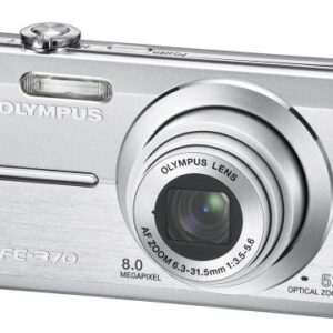 Olympus FE370 8MP Digital Camera with 5x Optical Dual Image Stabilized Zoom (Silver)