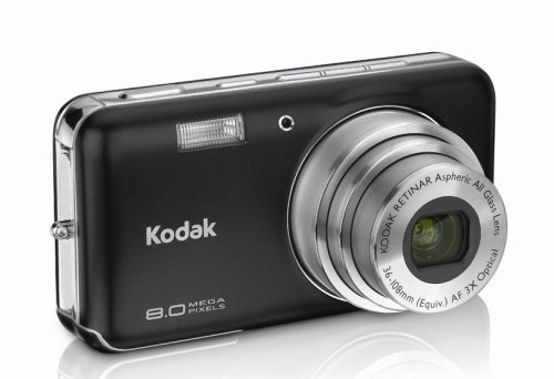 Kodak Easyshare V803 8 MP Digital Camera with 3xOptical Zoom (Midnight Black)