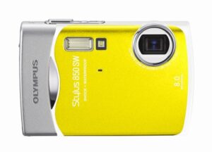 olympus stylus 850sw 8mp digital camera with 3x optical zoom (yellow)