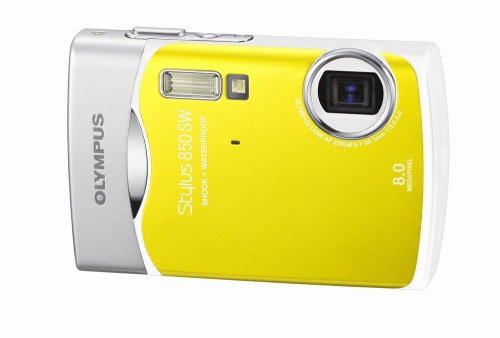 Olympus Stylus 850SW 8MP Digital Camera with 3x Optical Zoom (Yellow)