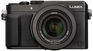 panasonic lumix dmc-lx100 digital camera, 12.8mp, 3.0-inch display, 24-75mm leica dc vario-summilux f/1.7-2.8 lens, 4k ultra hd video, hdmi/usb, wi-fi, nfc (black) – international version