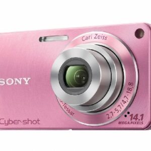 Sony DSC-W350 14.1MP Digital Camera with 4x Wide Angle Zoom with Optical Steady Shot Image Stabilization and 2.7 inch LCD (Pink)