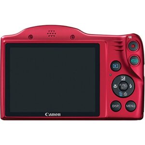 Canon Powershot SX400 is 16.0 MP Digital Camera with 30x Optical Zoom and 720p HD Video (Red)