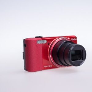 Kodak PixPro Friendly Zoom FZ151 Digital Camera, 16MP, 15x Optical/6x Digital Zoom, 3" LCD Display, HD 720p Video, AV-Out/USB 2.0, Red