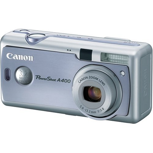 Canon PowerShot A400 3.2MP Digital Camera with 2.2x Optical Zoom (Blue)