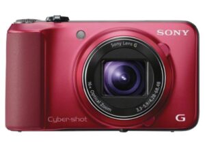 sony cyber-shot dsc-hx10v 18.2 mp exmor r cmos digital camera with 16x optical zoom and 3.0-inch lcd (red) (2012 model)