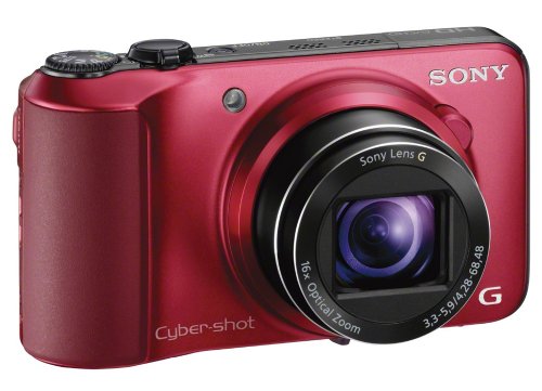 Sony Cyber-shot DSC-HX10V 18.2 MP Exmor R CMOS Digital Camera with 16x Optical Zoom and 3.0-inch LCD (Red) (2012 Model)