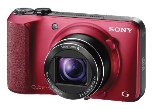 Sony Cyber-shot DSC-HX10V 18.2 MP Exmor R CMOS Digital Camera with 16x Optical Zoom and 3.0-inch LCD (Red) (2012 Model)