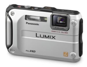 panasonic lumix dmc-ts3 12.1 mp rugged/waterproof digital camera with 4.6x wide angle optical image stabilized zoom and 2.7-inch lcd (silver)