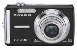 olympus fe-340 8mp digital camera with 5x optical zoom (black)