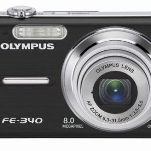 Olympus FE-340 8MP Digital Camera with 5x Optical Zoom (Black)
