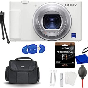 Sony ZV-1 Digital Camera Bundle with ACCVC1 Vlogger Accessory Kit, Camera Backpack, Tripod, Handy Case + More (11 Items) | Sony ZV1 Point & Shoot Camera for Content Creators, Vlogging and YouTube