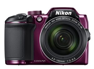 nikon coolpix b500 16mp 40x optical zoom digital camera with built-in wi-fi – (plum) – (international version)