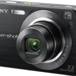 Sony Cybershot DSCW120/B 7.2MP Digital Camera with 4x Optical Zoom with Super Steady Shot (Black)