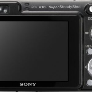 Sony Cybershot DSCW120/B 7.2MP Digital Camera with 4x Optical Zoom with Super Steady Shot (Black)