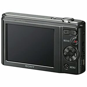 Sony Cyber-Shot W800 Compact Digital Camera (Black) with Lowepro Santiago 20 II Case and 32GB SD Card Bundle (3 Items)