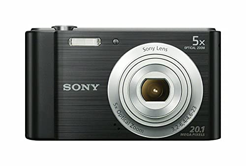 Sony Cyber-Shot W800 Compact Digital Camera (Black) with Lowepro Santiago 20 II Case and 32GB SD Card Bundle (3 Items)