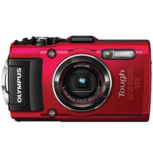 Olympus Stylus Tough TG-4 Digital Camera (Red) + Transcend 32GB Memory Card + Point & Shoot Camera Case + Card Reader + Floating Wrist Strap + Full Value Bundle - International Version (No Warranty)