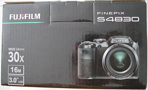 Fujifilm - FinePix S4830 16.0-Megapixel Digital Camera - Black (Bundle)